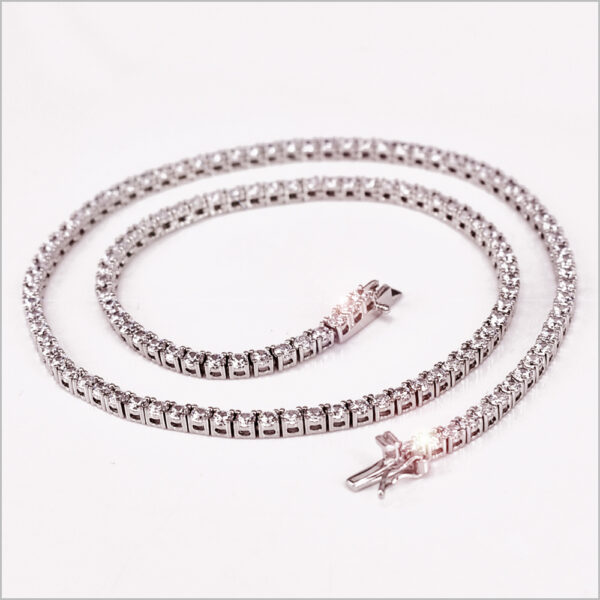 Collana Donna Con Ciondolo Cuore In Argento Sterling 925 E Zirconia - Bo&Pao - Catena 45 Cm Regalabile