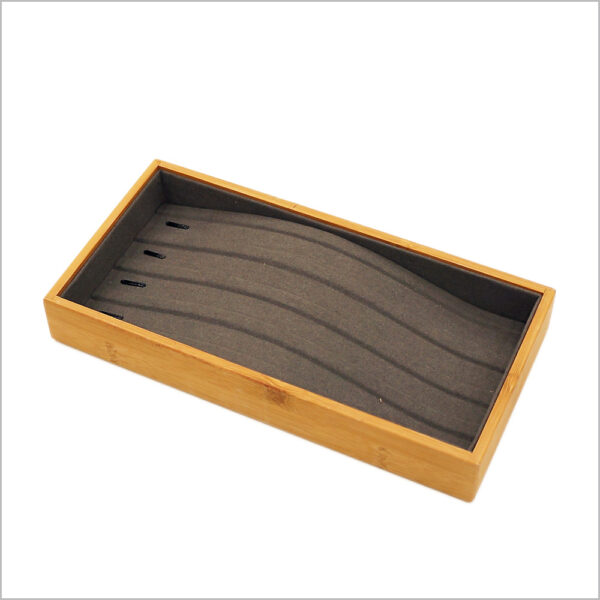 Espositore Per Collane In Velluto Grigio, 5 Tacche, Supporto A Cavalletto Regolabile, Per Gioielli E Bracciali - 4