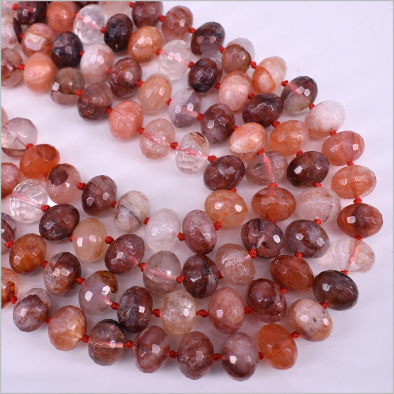 Perline Rotonde Sfuse In Vetro Rosso Granato Da 10 Mm, Perline Di - Foto 7