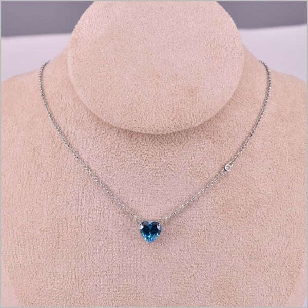 Collana Alla Moda Con Perline Blu E Argento, Realizzata Con - Foto 11
