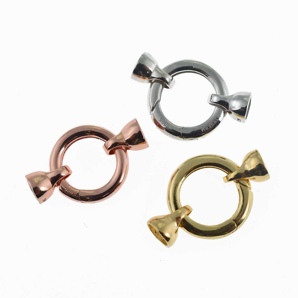 Elli Bracciale Catena Figaro In Argento Sterling 925 Dorato - Asimmetrico Con Chiusura A Cerchio Per Donna