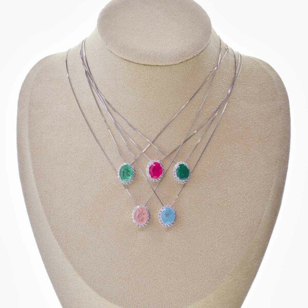 Collana Con Pietra Da 8 Mm - Italia - Foto 4