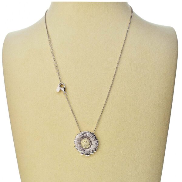 Ciondolo Occhio del Diavolo in Argento Sterling 925 con Oro 18K e Zirconi Cubici