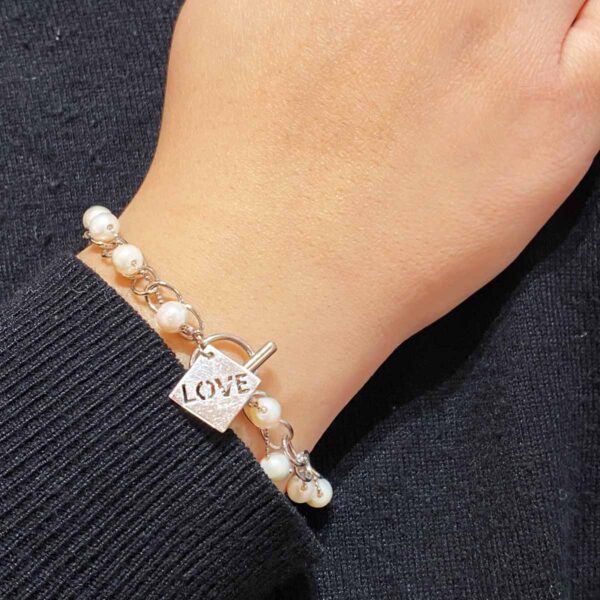 Ciondolo In Argento Sterling Con Perle E Zirconi - Foto 9